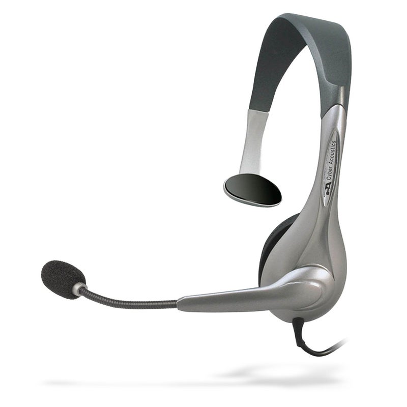 Cyber Acoustics سماعة رأس USB مونو AC-840 من سايبر أكوستيكس، سماعة مع ميكروفون، رائعة للتعليم والمكاتب ومراكز الاتصال (AC-840) - Image 1